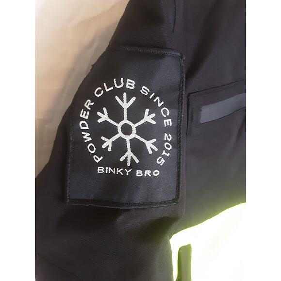 Binky Bro x Quiksilver Powder Club Kids Snow Suit Size 10/M Neon Yellow - Picture 3 of 9